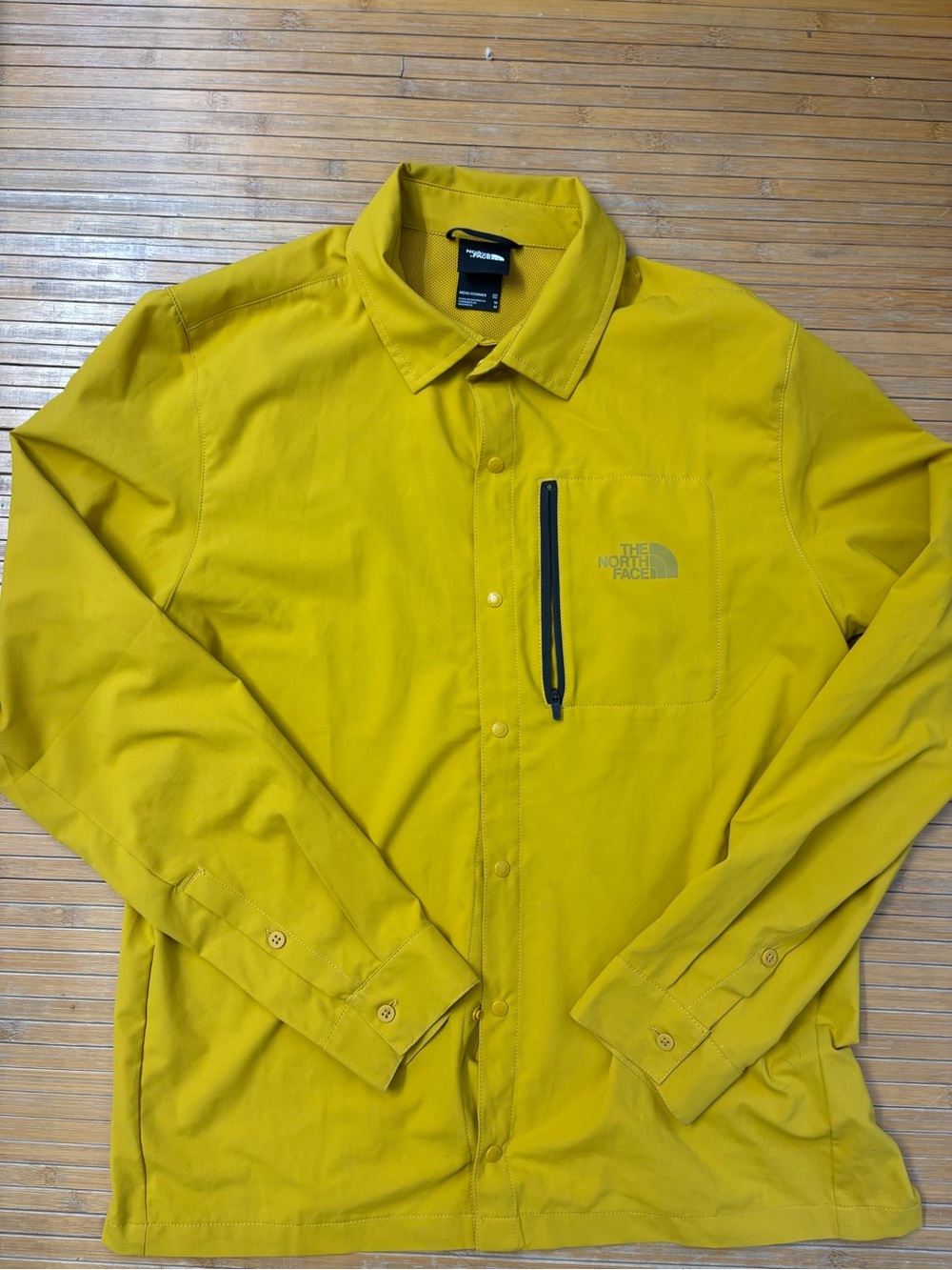The North Face Men’s Mustard Yellow Lightweight Shirt Jacket